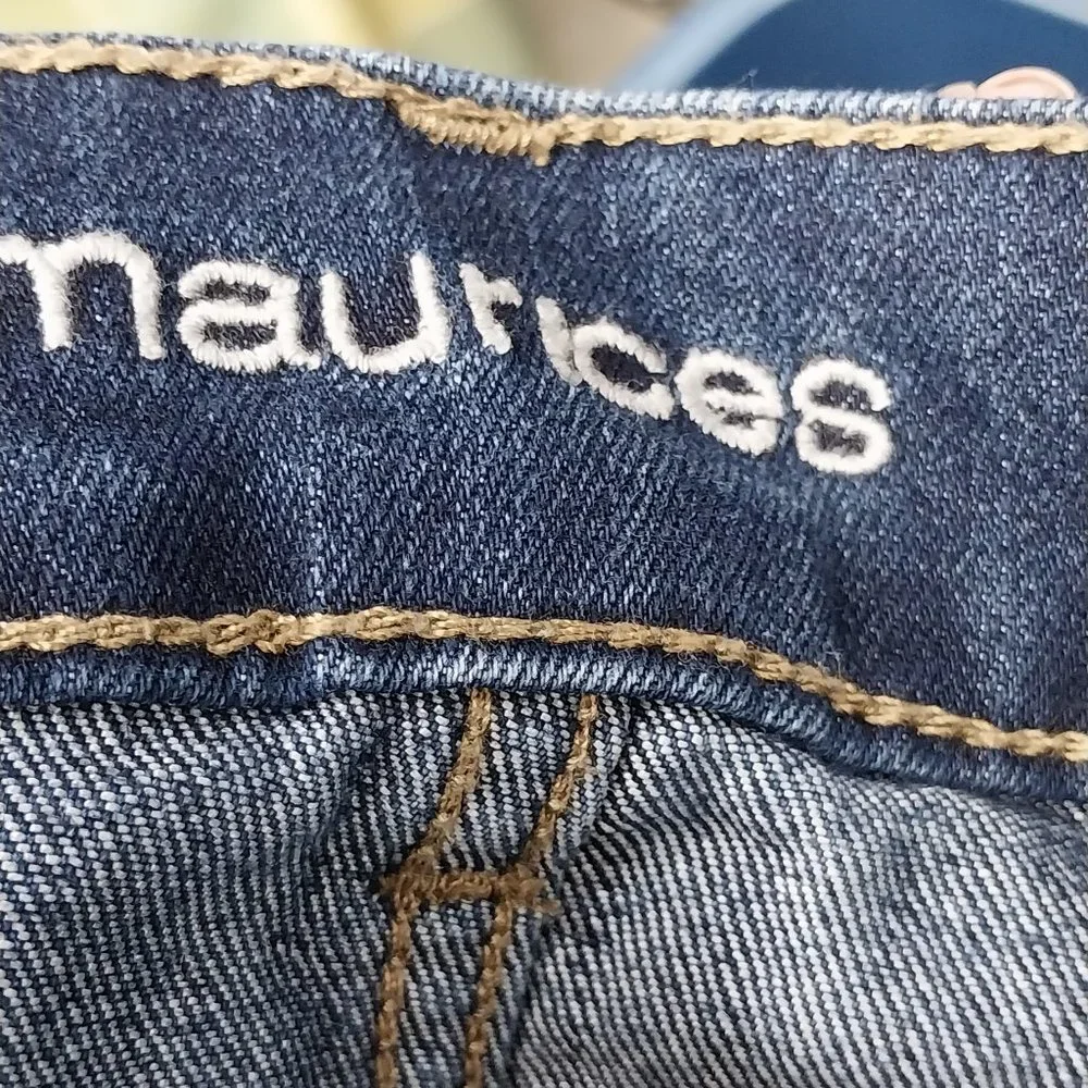 2654 Size 14 Maurices Upcycled Stretch Bell-Bottoms - Picture 4 of 4